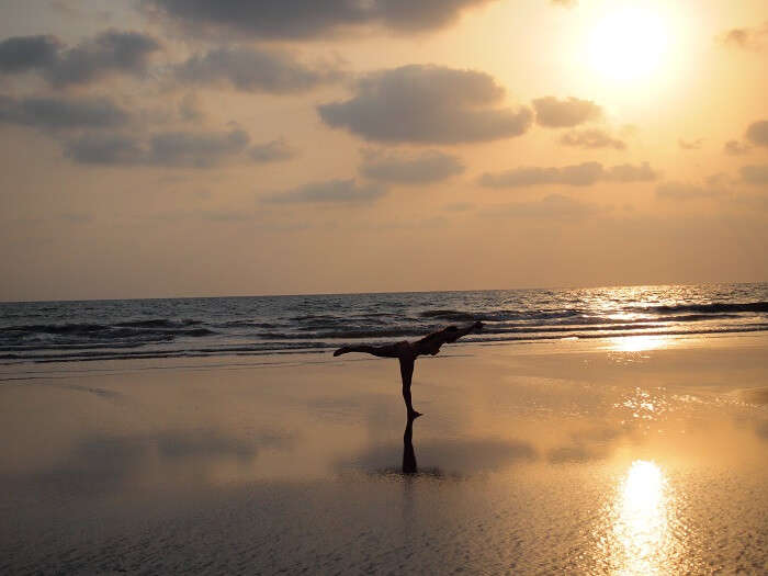 mandrem beach panorama