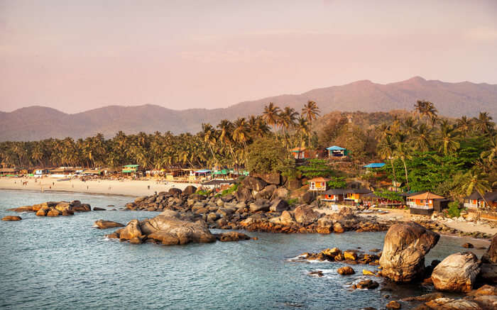 View of Palolem Beach in Goa