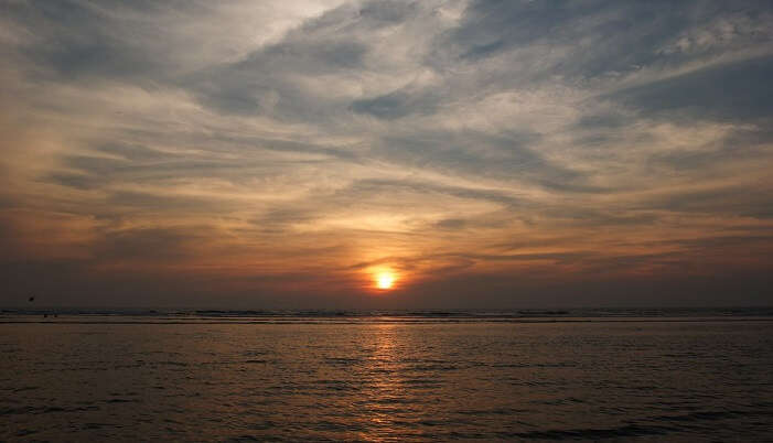 sunset on the hollant beach